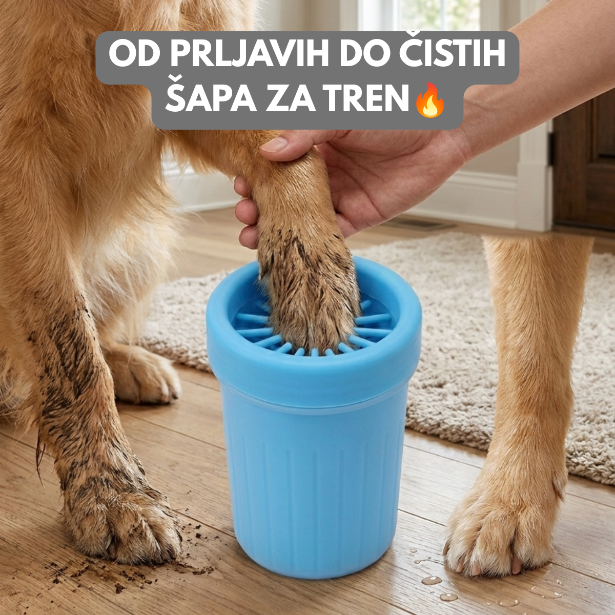 Silikonski čistač šapa