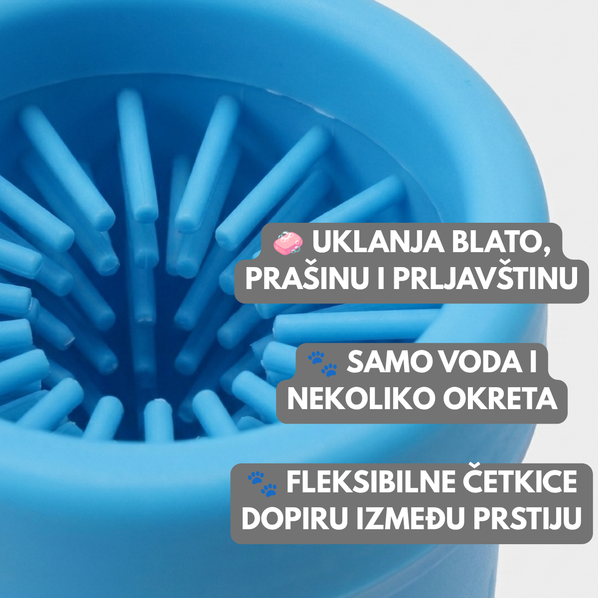 Silikonski čistač šapa